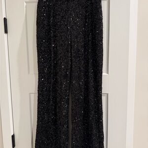 Express Black Sequin Dress Pants